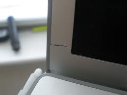 Cracked Laptop Casing Around Screen